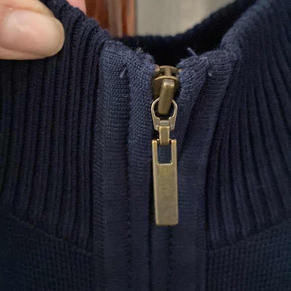 ST Croix Merino Wool Cardigan with Two-way Zipper in Contemporary Fit - Picture 8 of 17